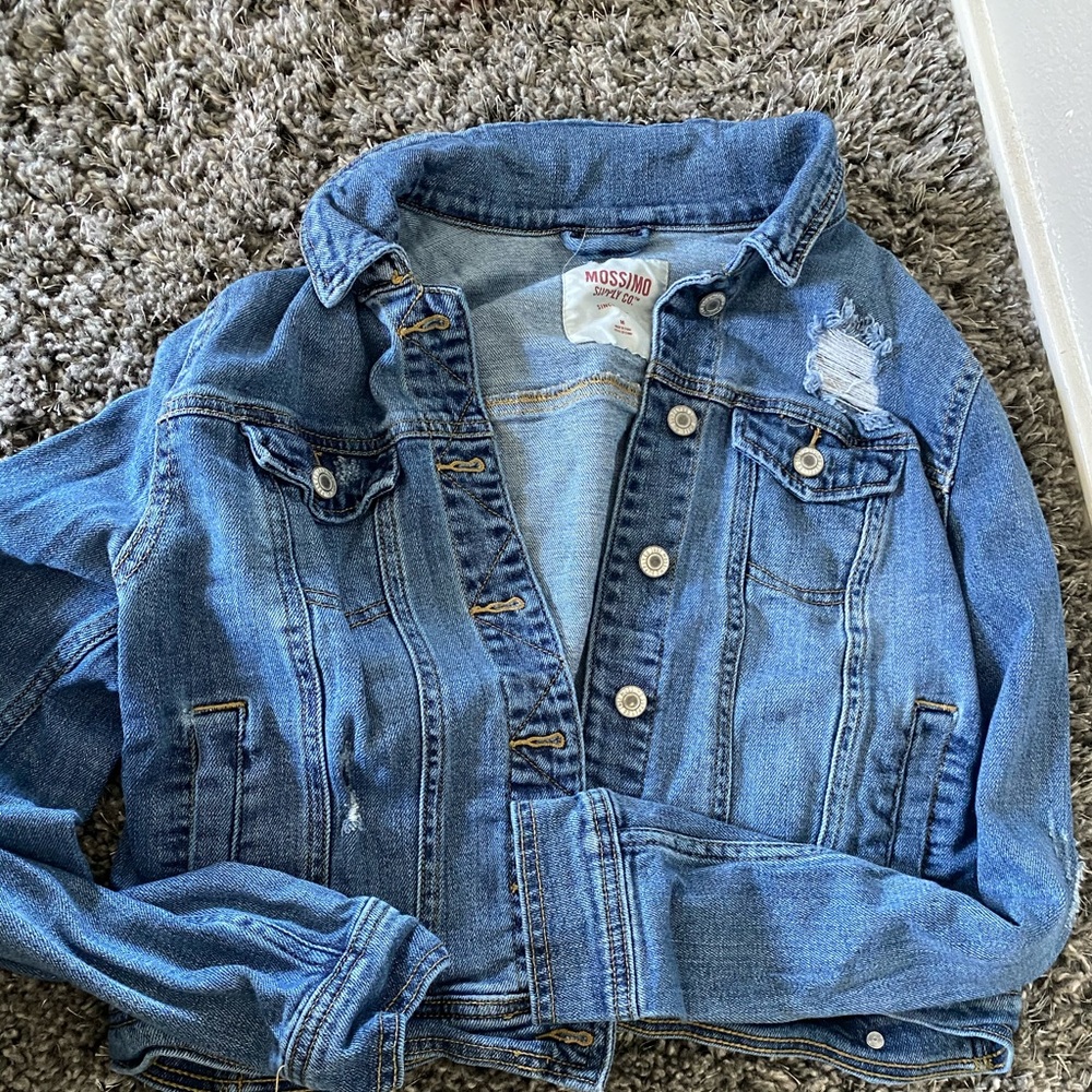 Jean distress jacket